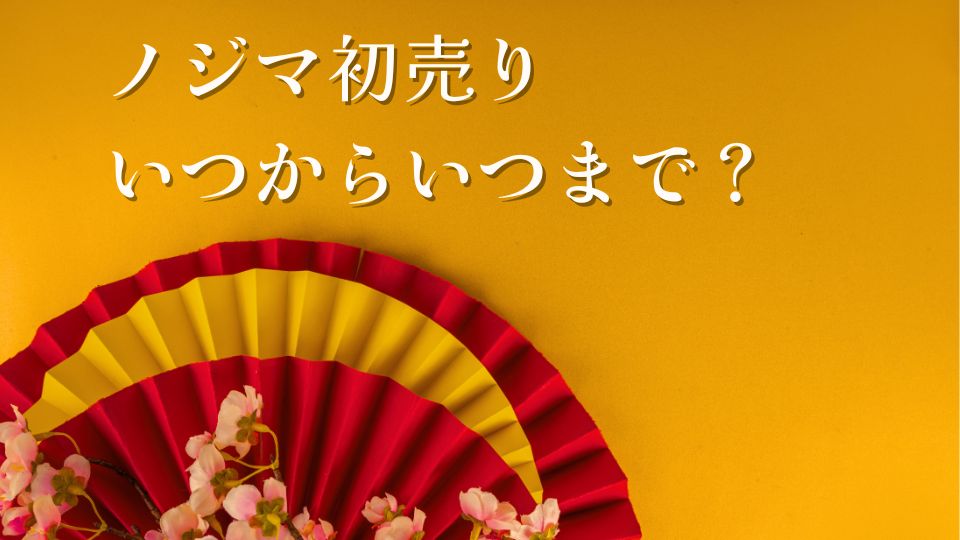 ノジマ初売り2025いつからいつまでおすすめ商品セール